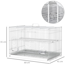 Colivie pentru pasari PawHut D51-025 (White) Thumb