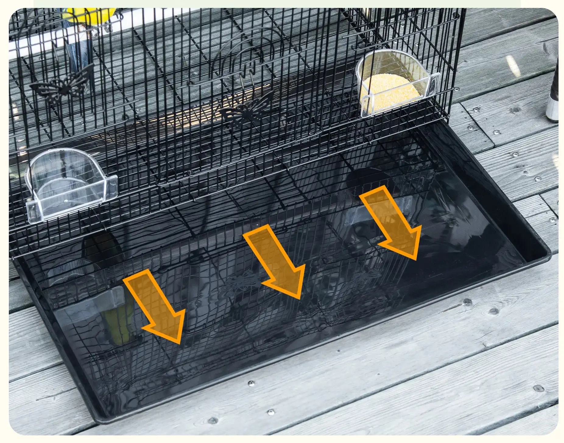 Colivie pentru pasari PawHut D51-025BK (Black) - 7