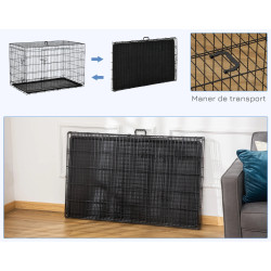 Клетка для собак PawHut D00-025 (Black) Thumb