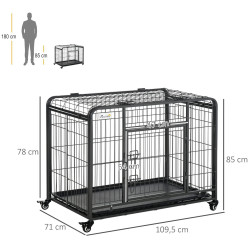 Клетка для собак PawHut D02-052V01 (Black) Thumb