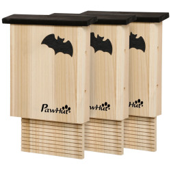 Комплект домиков для летучих мышей PawHut D51-347V00ND 3pcs (Natural) Thumb