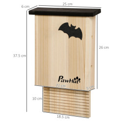 Комплект домиков для летучих мышей PawHut D51-347V00ND 3pcs (Natural) Thumb