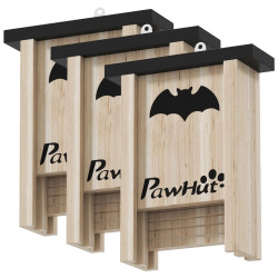 Set casute pentru lilieci PawHut D51-470V00ND (Natural) Thumb