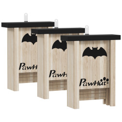 Set casute pentru lilieci PawHut D51-470V00ND (Natural) Thumb