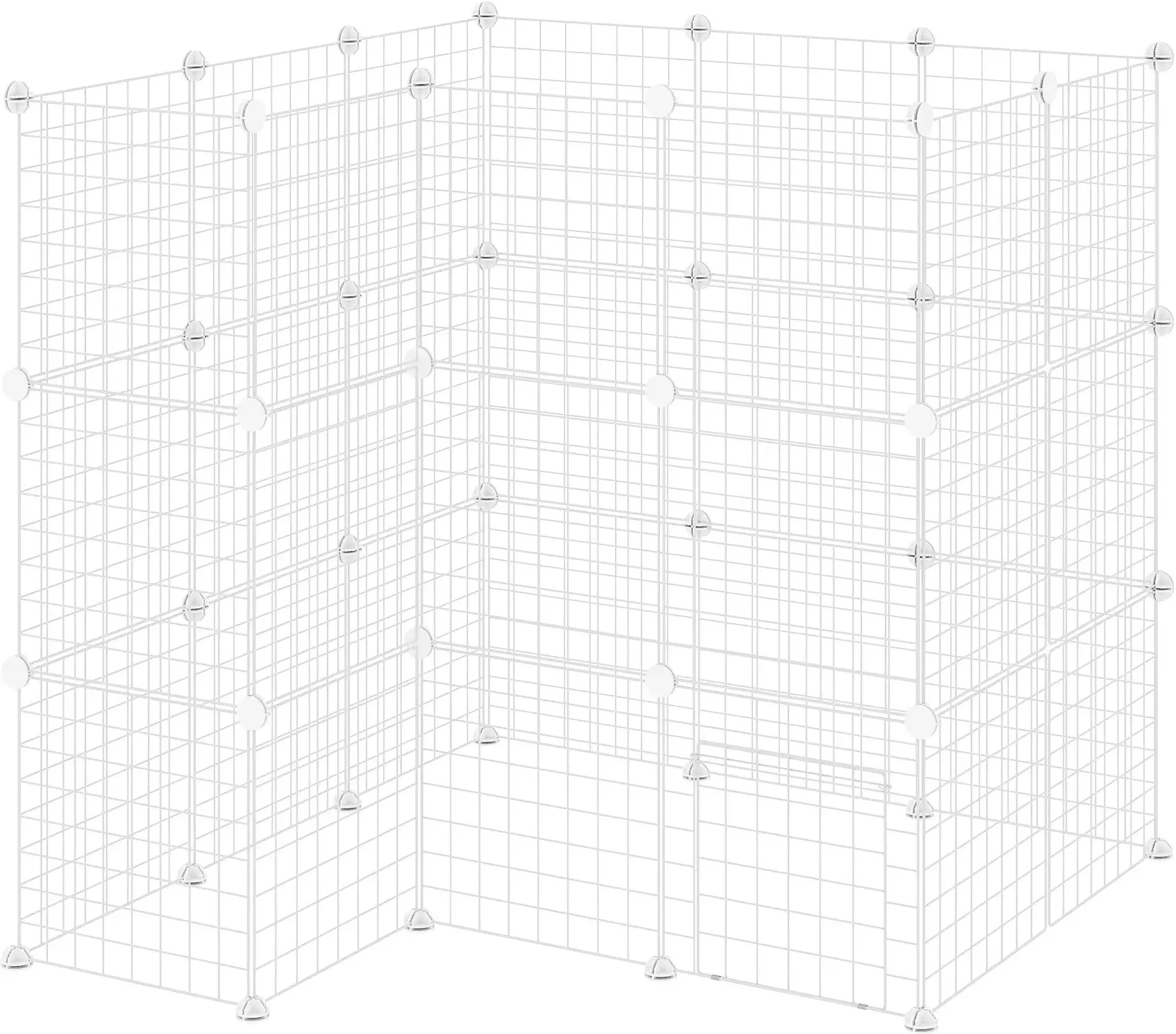 Cusca modulara pentru animale mici PawHut D06-072V00WT (White) - 2