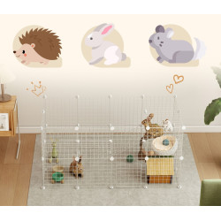 Cusca modulara pentru animale mici PawHut D06-072V00WT (White) Thumb