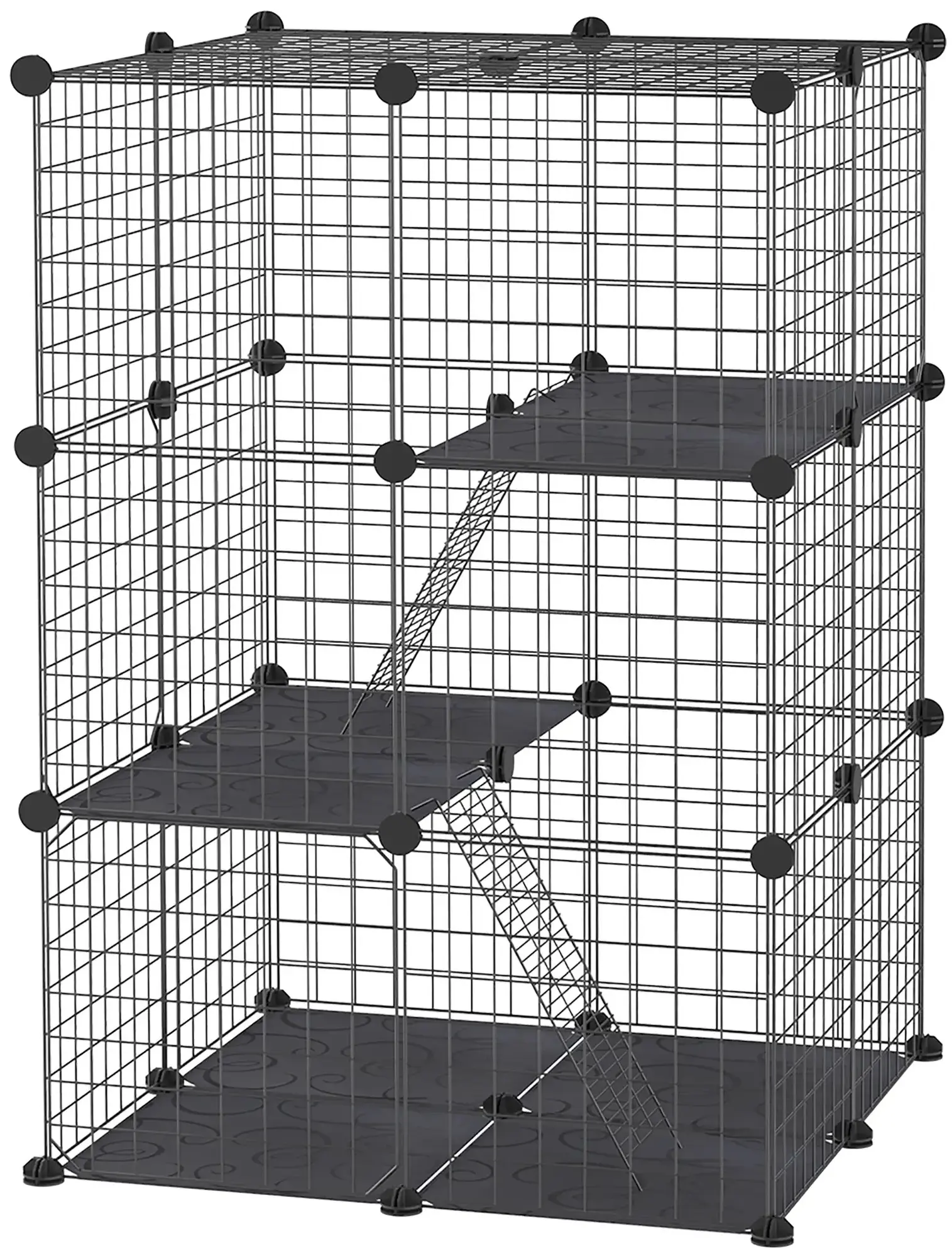Модульный вольер для мелких животных PawHut D51-216 (Black) - 2