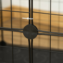 Модульный вольер для мелких животных PawHut D51-216 (Black) Thumb