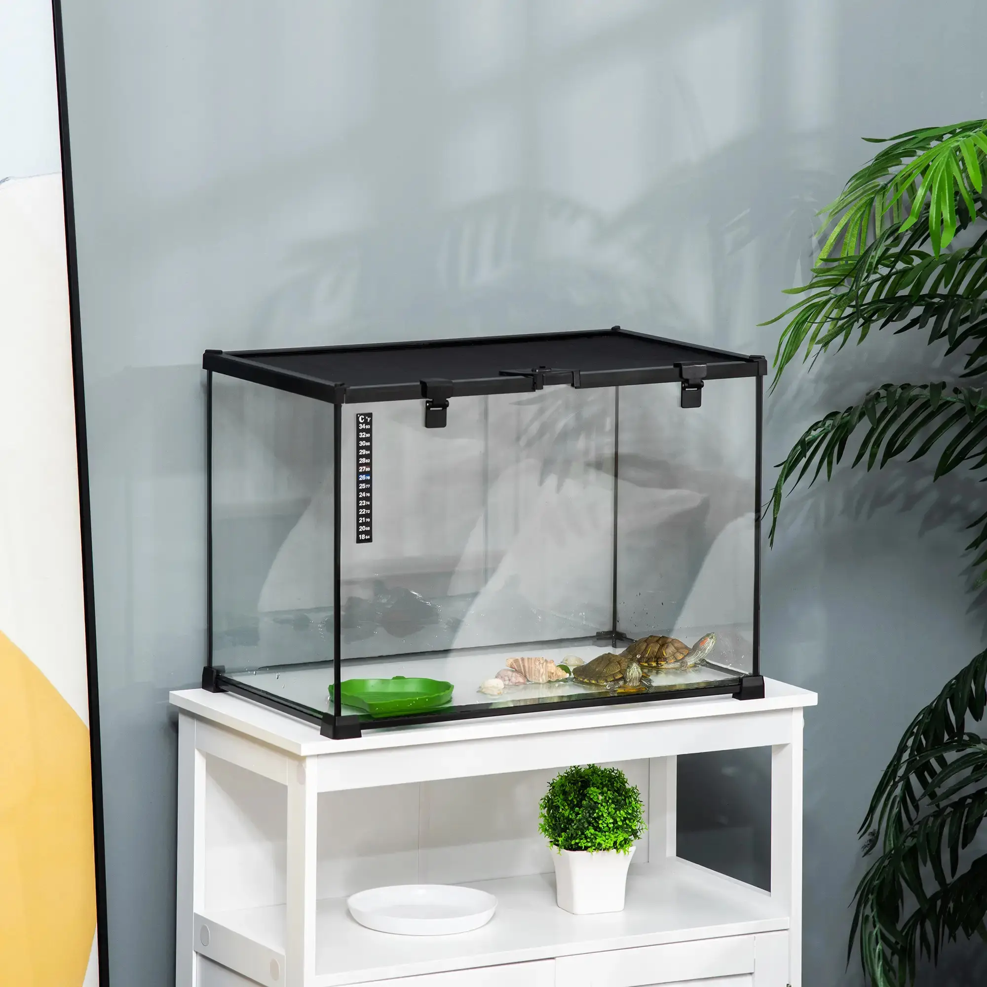 Terariu pentru reptile PawHut D40-015V02 (Black) - 6