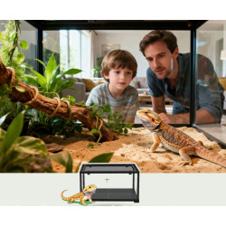 Террариум для рептилий PawHut D40-058V00BK (Black) Thumb