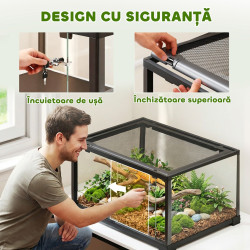 Террариум для рептилий PawHut D40-058V00BK (Black) Thumb