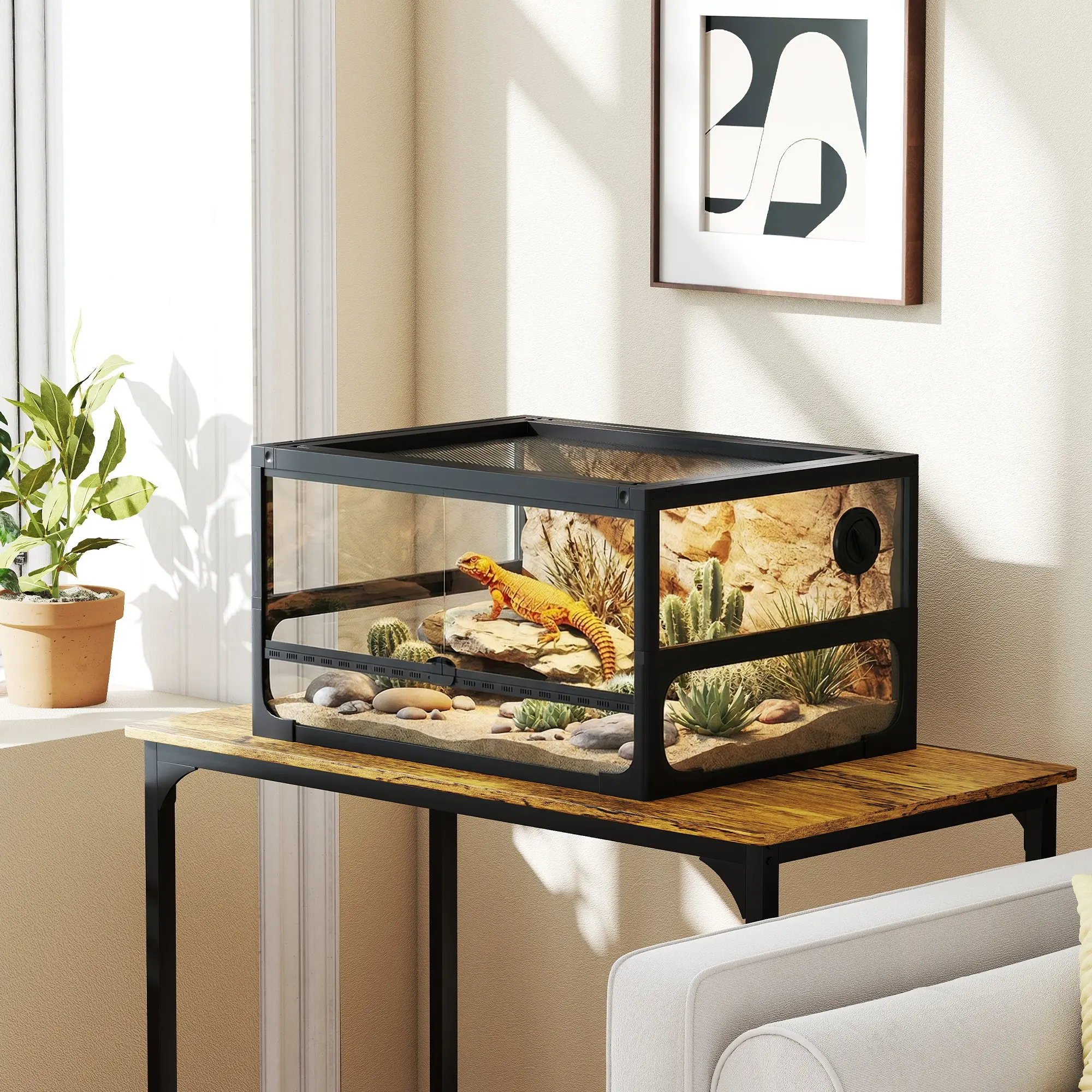 Террариум для рептилий PawHut D40-060V00BK (Black) - 3