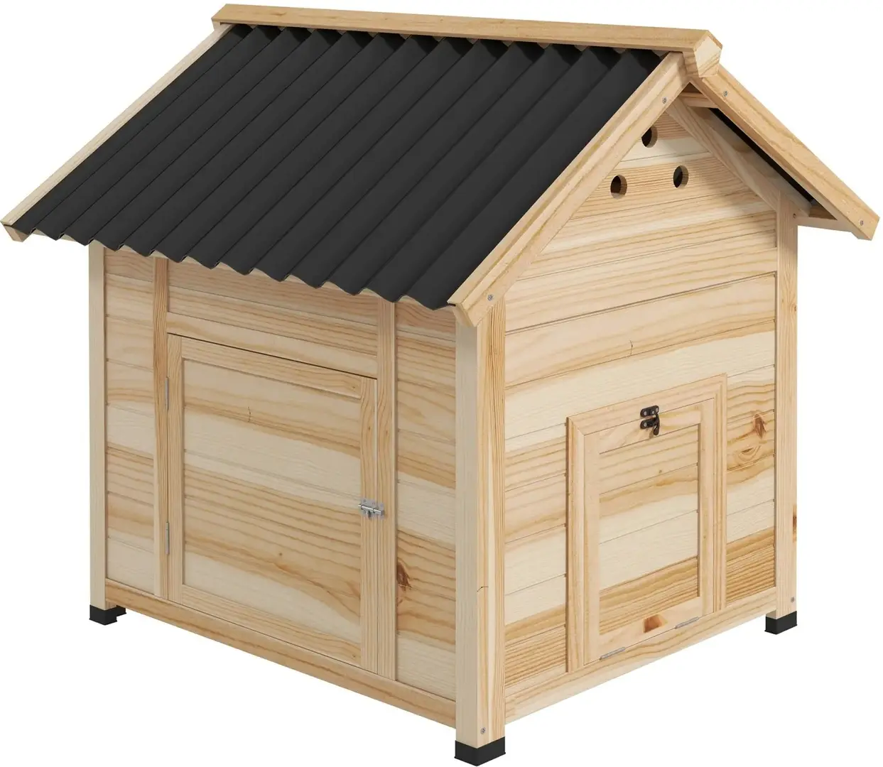 Утиный домик PawHut D51-394V00ND (Natural/Black)