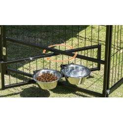 Voliera de exterior pentru caini PawHut D02-057V01CF (Brown/Black) Thumb