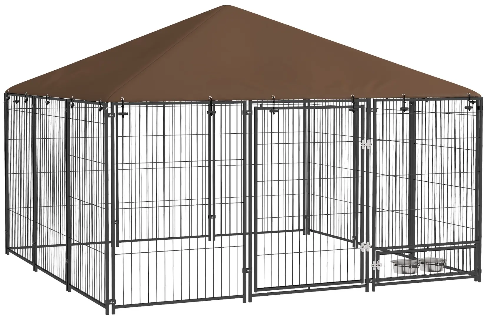 Вольер для собак уличный PawHut D02-057V03CF (Brown/Black)