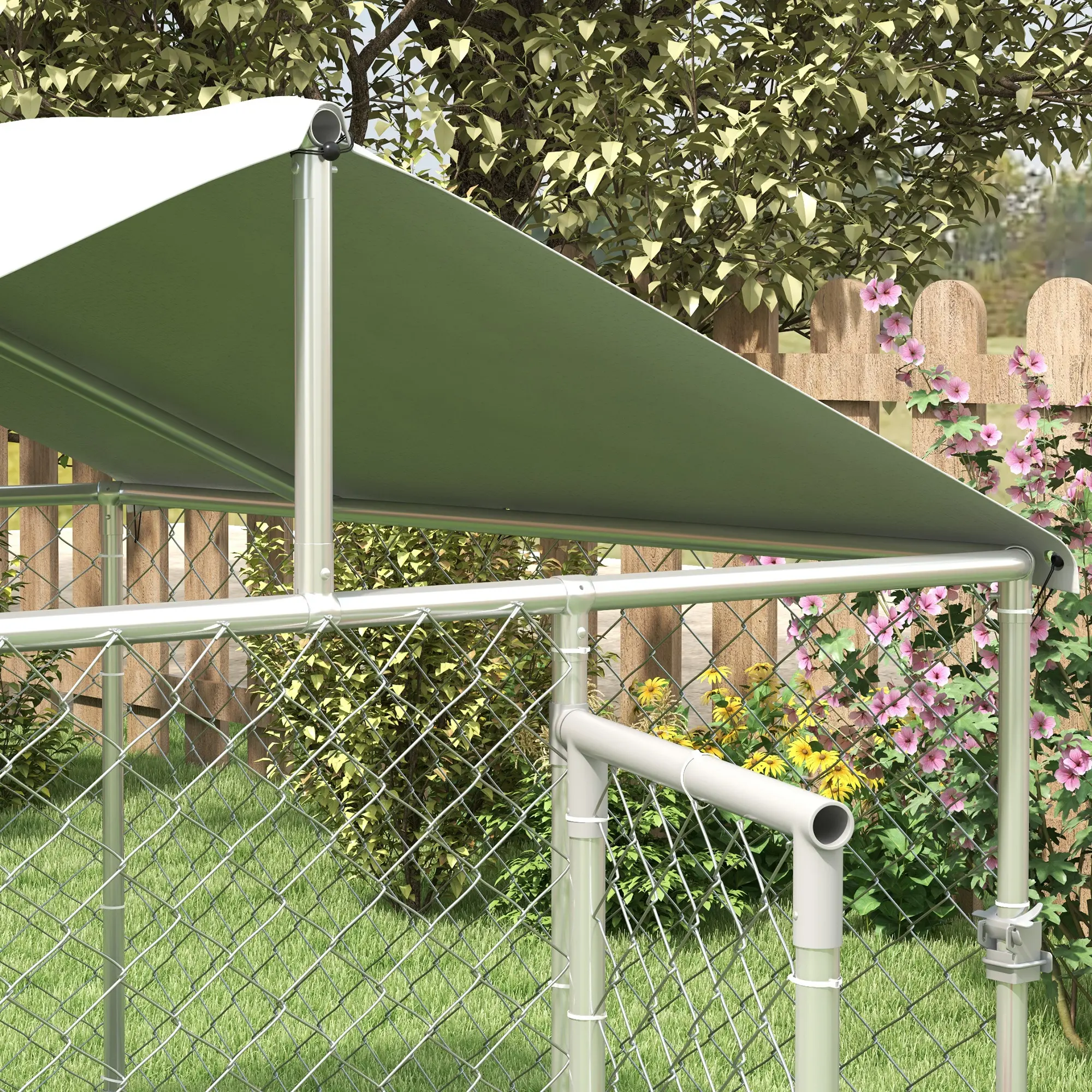 Вольер для собак уличный PawHut D02-178V00SR (Silver) - 6