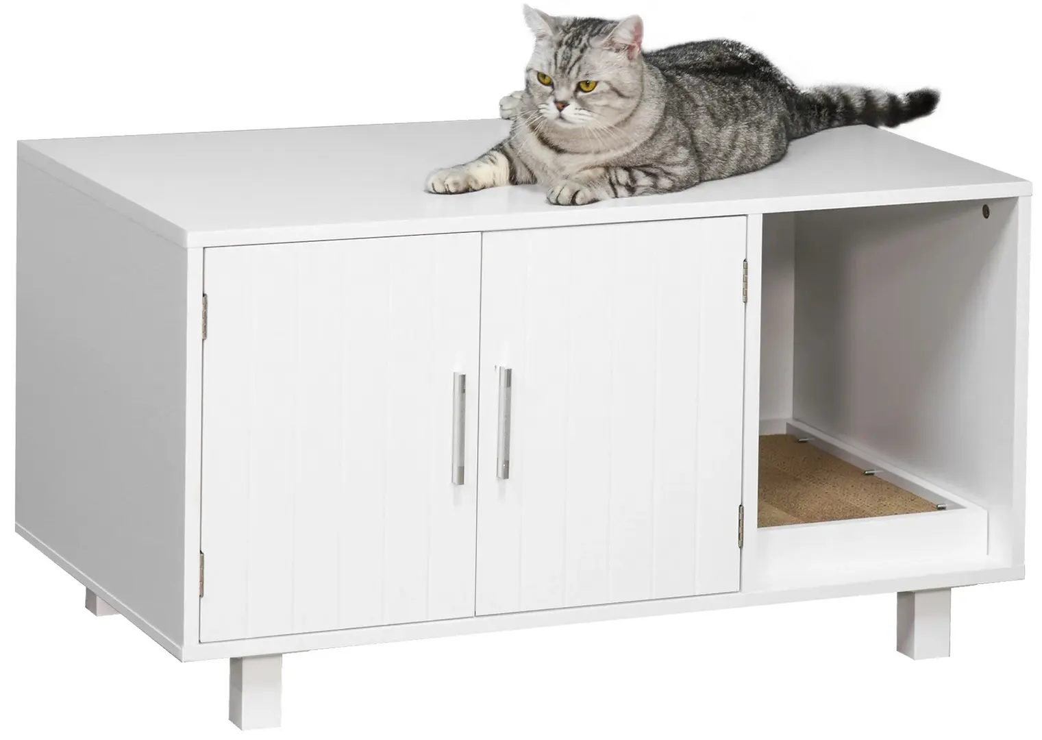 Casuta pentru litiera pisici PawHut D31-016WT (White)