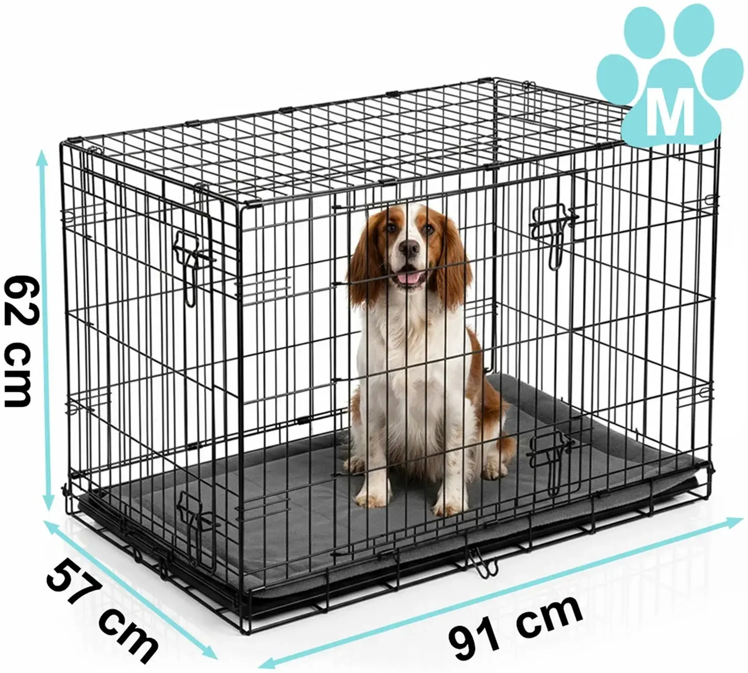 Cusca pentru caini Pethaus PH-201 (Black/Grey) - 9