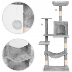Ansamblu de joaca pentru pisici Petsi AIE-ATS39 (Grey) Thumb