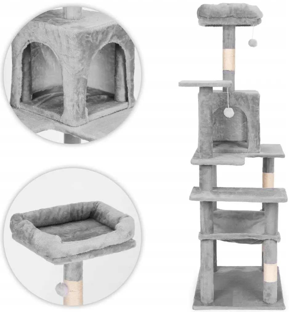 Ansamblu de joaca pentru pisici Petsi AIE-ATS39 (Grey) - 5