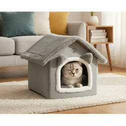 Домик для кошек Purlov 25706 (Grey) Thumb