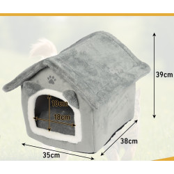 Домик для кошек Purlov 25706 (Grey) Thumb