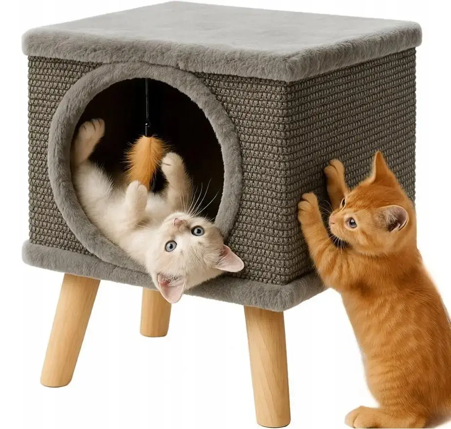 Домик для кошек Purlov 26215 (Grey) - 4