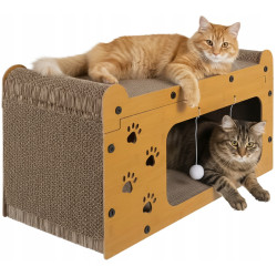 Casuta pentru pisici Purlov 27016 (Brown) Thumb