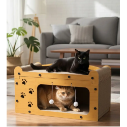 Casuta pentru pisici Purlov 27016 (Brown) Thumb