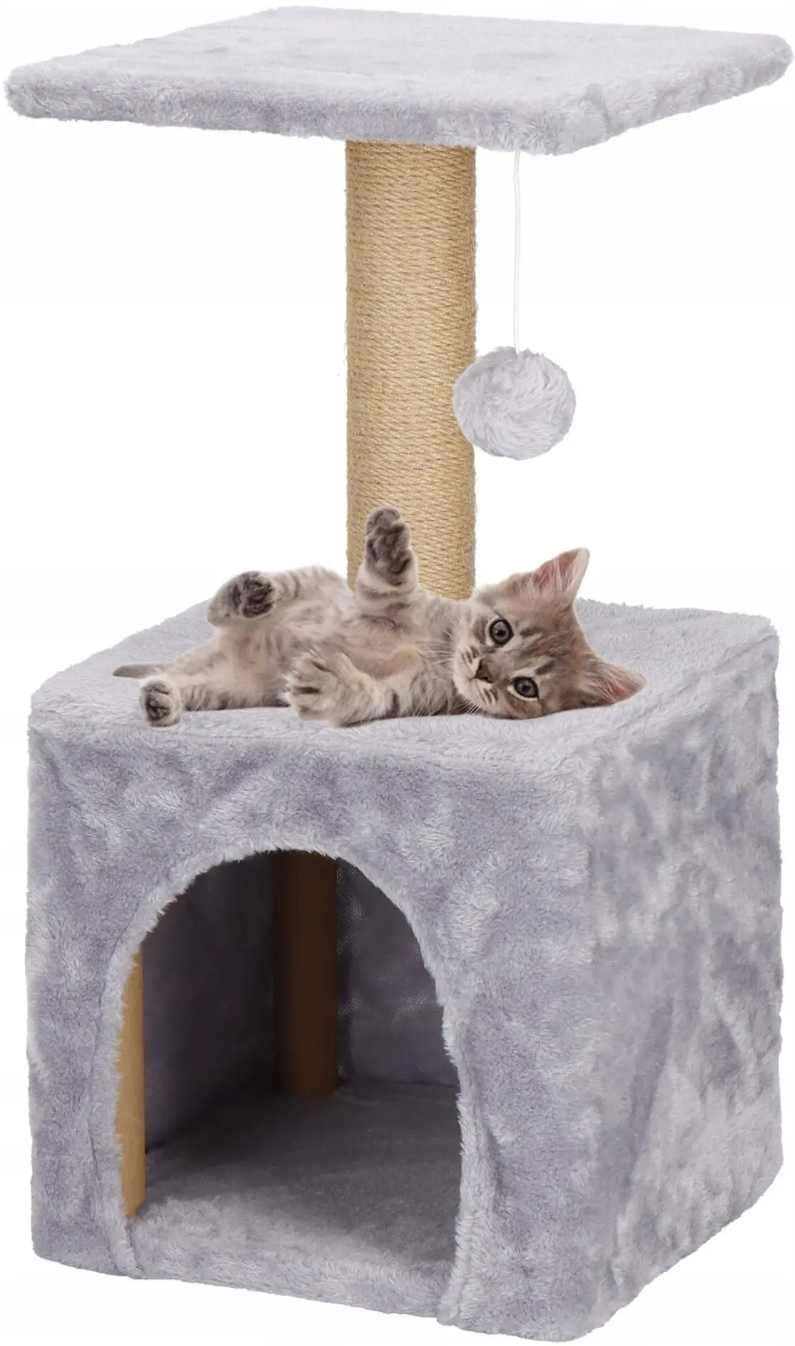 Игровой комплекс для кошек Springos PA1032 (Light Gray/Beige) - 2