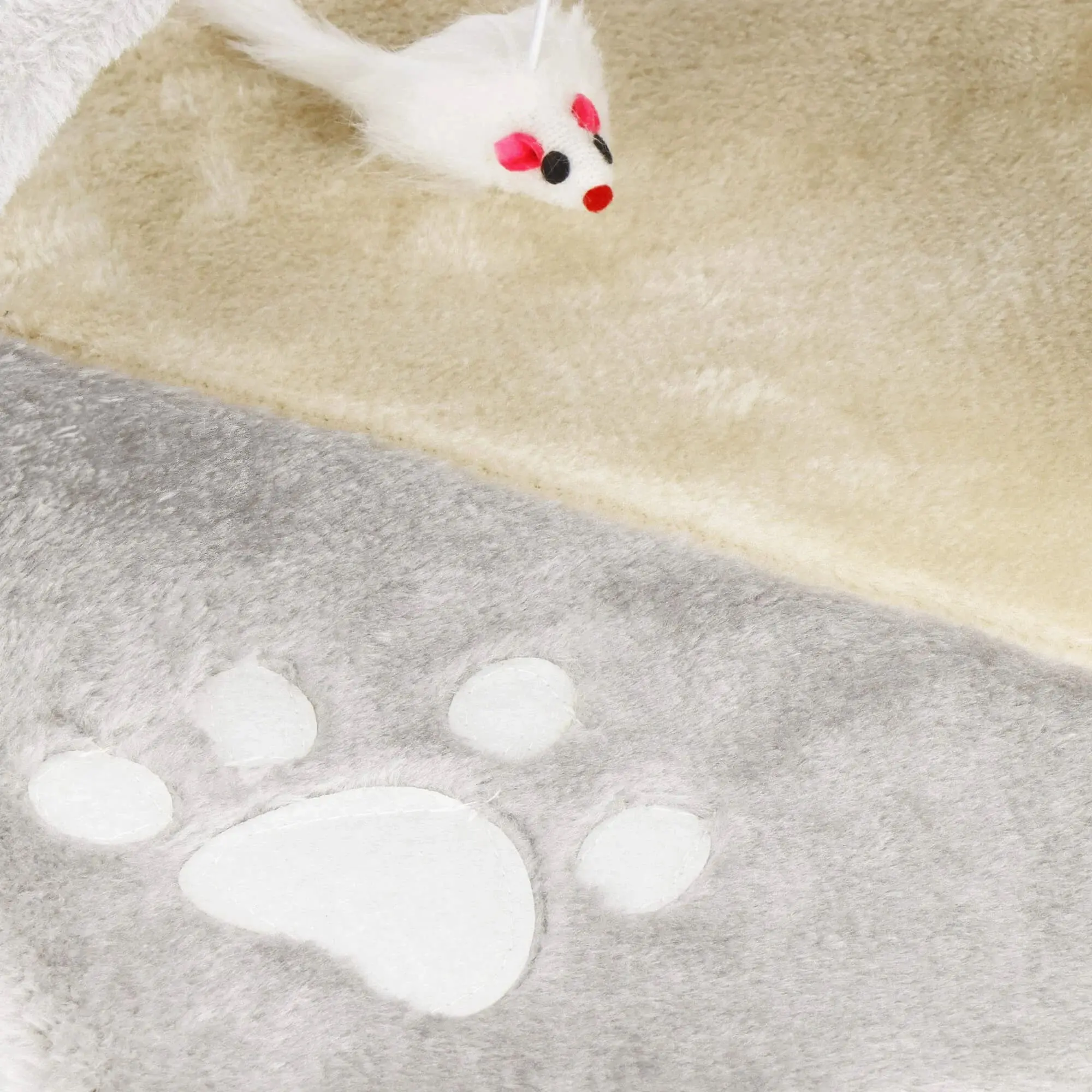 Игровой комплекс для кошек Springos PA1034 (Beige/Light Gray) - 6