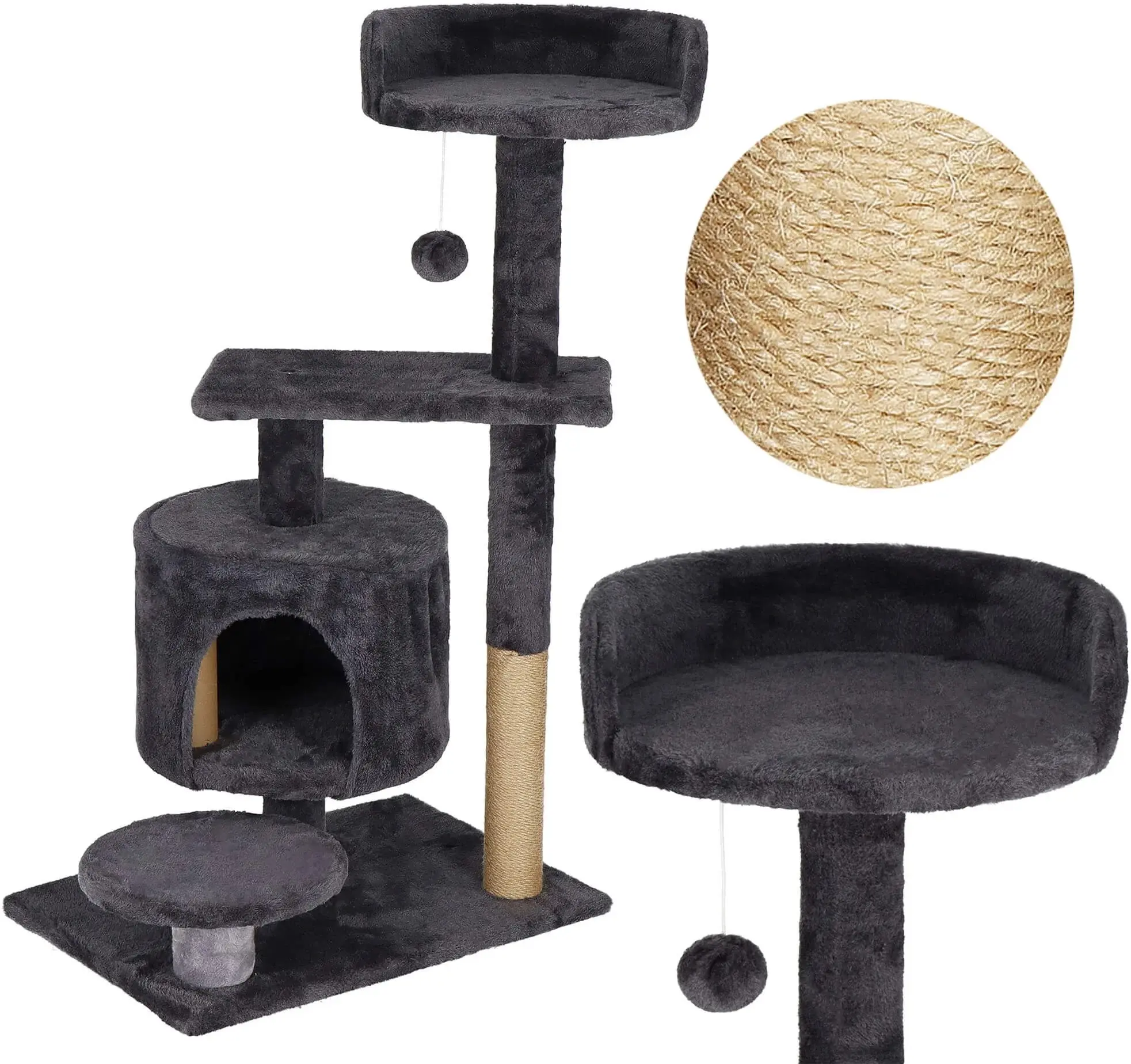Игровой комплекс для кошек Springos PA1036 (Black) - 3