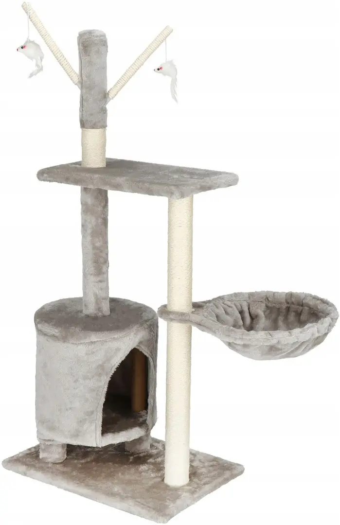Ansamblu de joaca pentru pisici Springos PA1037 (Light Gray/Beige)