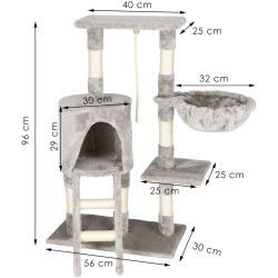 Игровой комплекс для кошек Springos PA1039 (Light Gray) Thumb