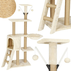 Ansamblu de joaca pentru pisici Springos PA1041 (Cream) Thumb