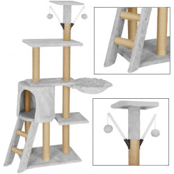 Игровой комплекс для кошек Springos PA1042 (Light Gray) Thumb