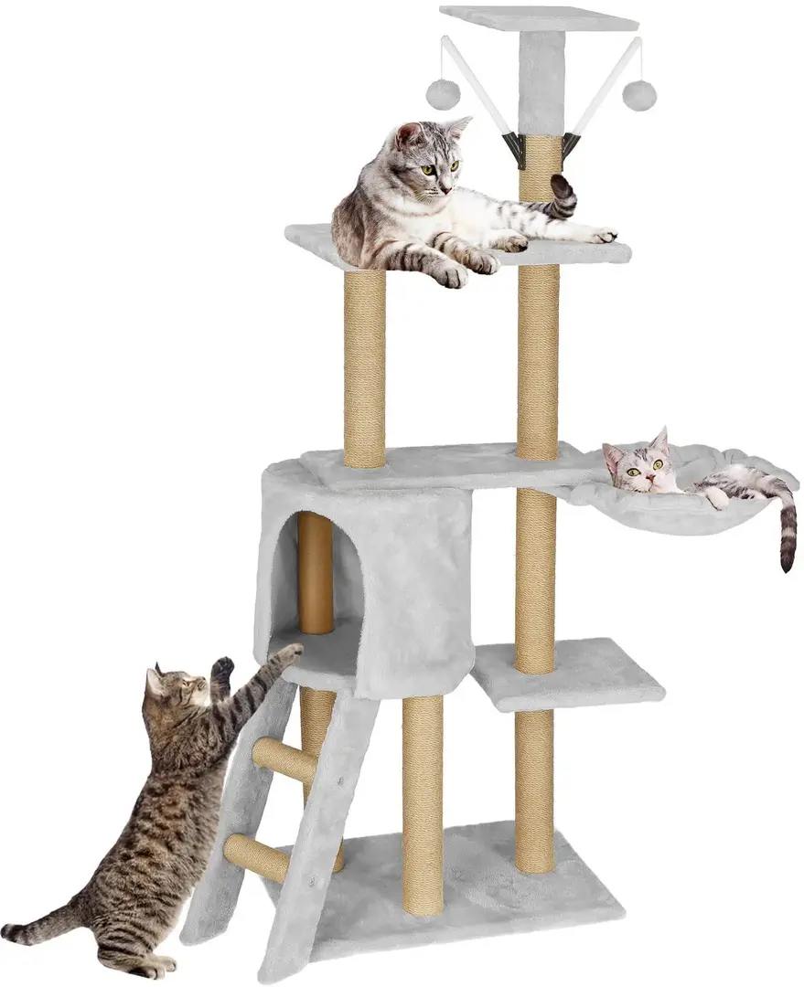 Игровой комплекс для кошек Springos PA1042 (Light Gray)