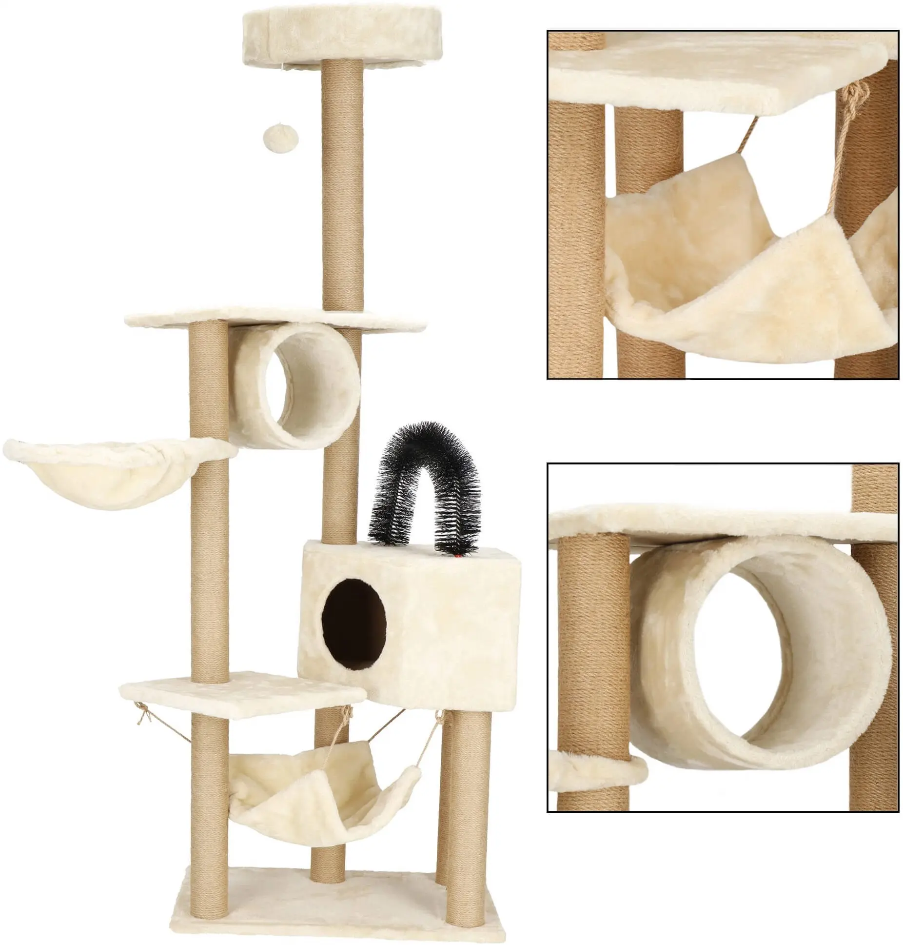 Игровой комплекс для кошек Springos PA1044 (Cream) - 3