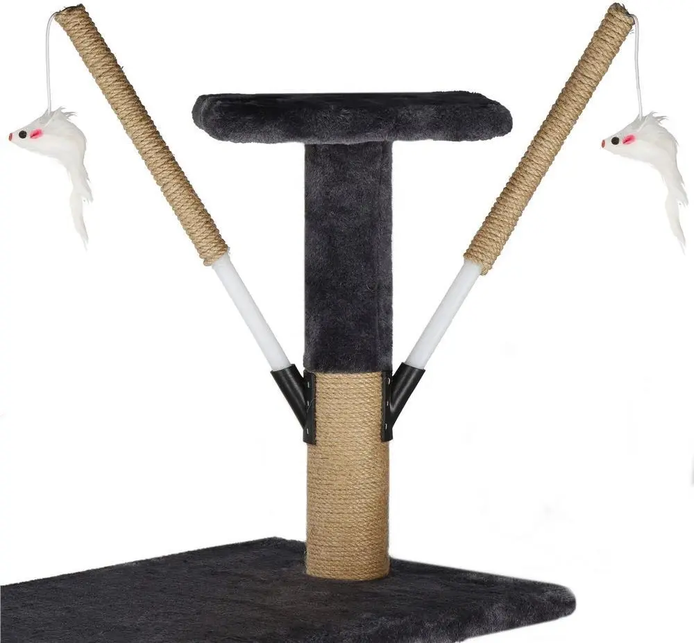 Ansamblu de joaca pentru pisici Springos PA1046 (Black) - 4