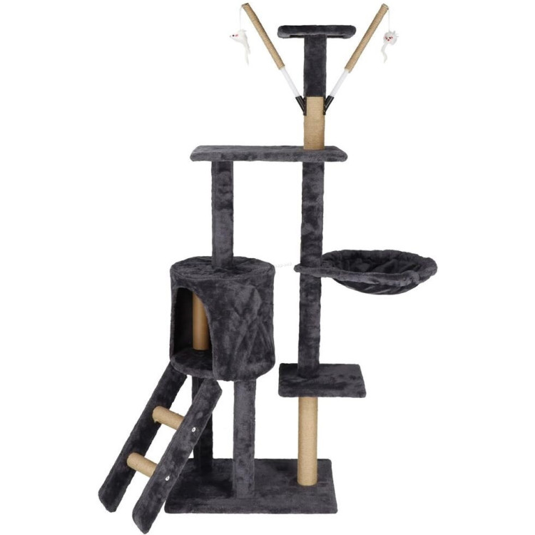 Ansamblu de joaca pentru pisici Springos PA1046 (Black)