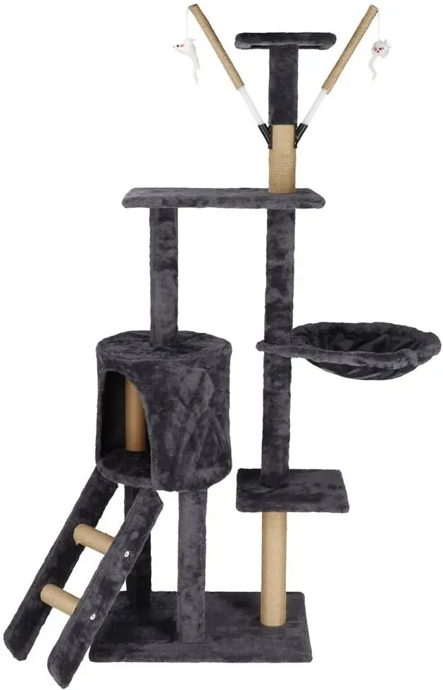 Ansamblu de joaca pentru pisici Springos PA1046 (Black)