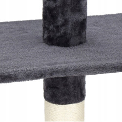 Ansamblu de joaca pentru pisici Springos PA1051 (Gray/Beige) Thumb