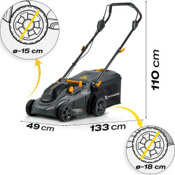 Masina de tuns iarba cu acumulator Humberg HM-610 561000 (Grey/Black) Thumb