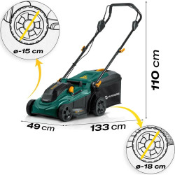 Masina de tuns iarba cu acumulator Humberg HM-610 561001 (Green/Black) Thumb