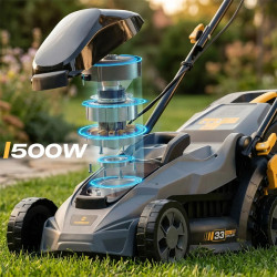 Masina de tuns iarba cu acumulator Humberg HM-611 561100 (Grey/Black) Thumb