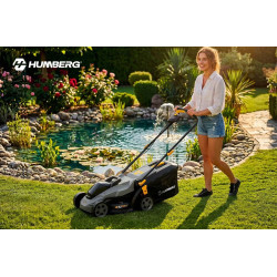 Masina de tuns iarba cu acumulator Humberg HM-611 561100 (Grey/Black) Thumb