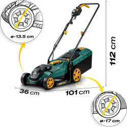 Masina electrica de tuns iarba Humberg HM-612 561201 (Green/Black) Thumb