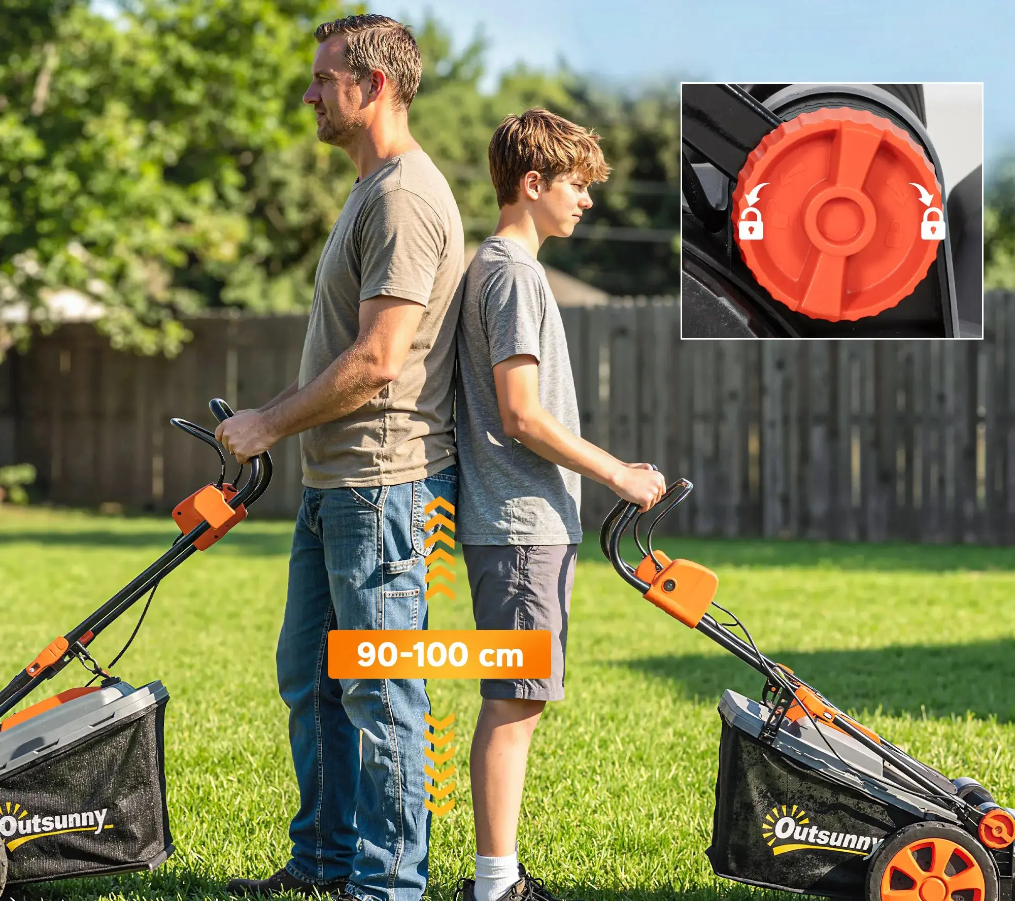 Электрическая газонокосилка Outsunny 84H-719V90LG - 4