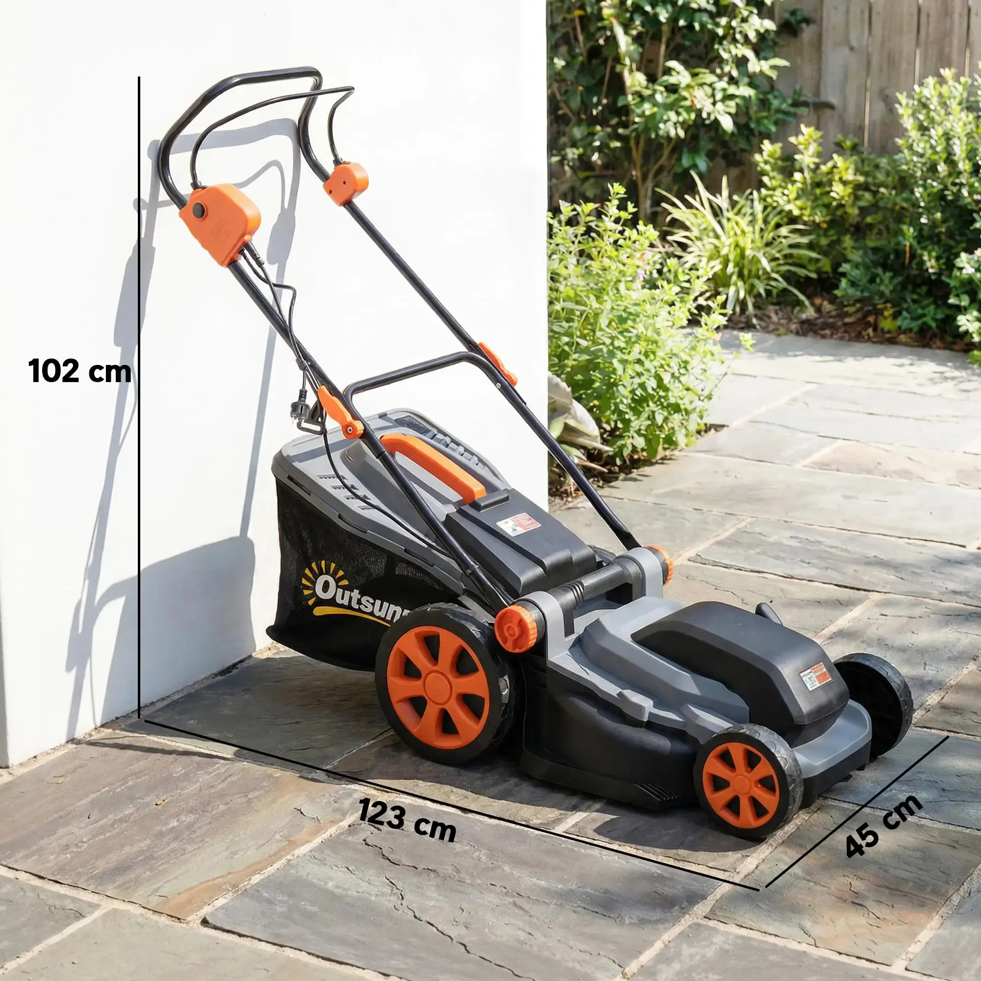 Электрическая газонокосилка Outsunny 84H-719V90LG - 5