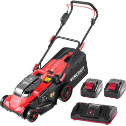 Аккумуляторная газонокосилка Worcraft CLM-S40LiBL (Red/Black)